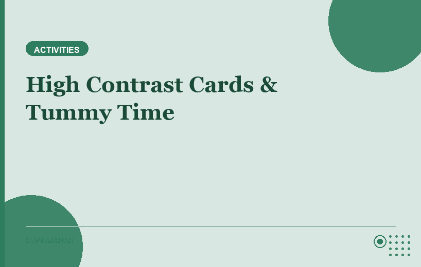 5 Ways to Use High Contrast Cards During Tummy Time