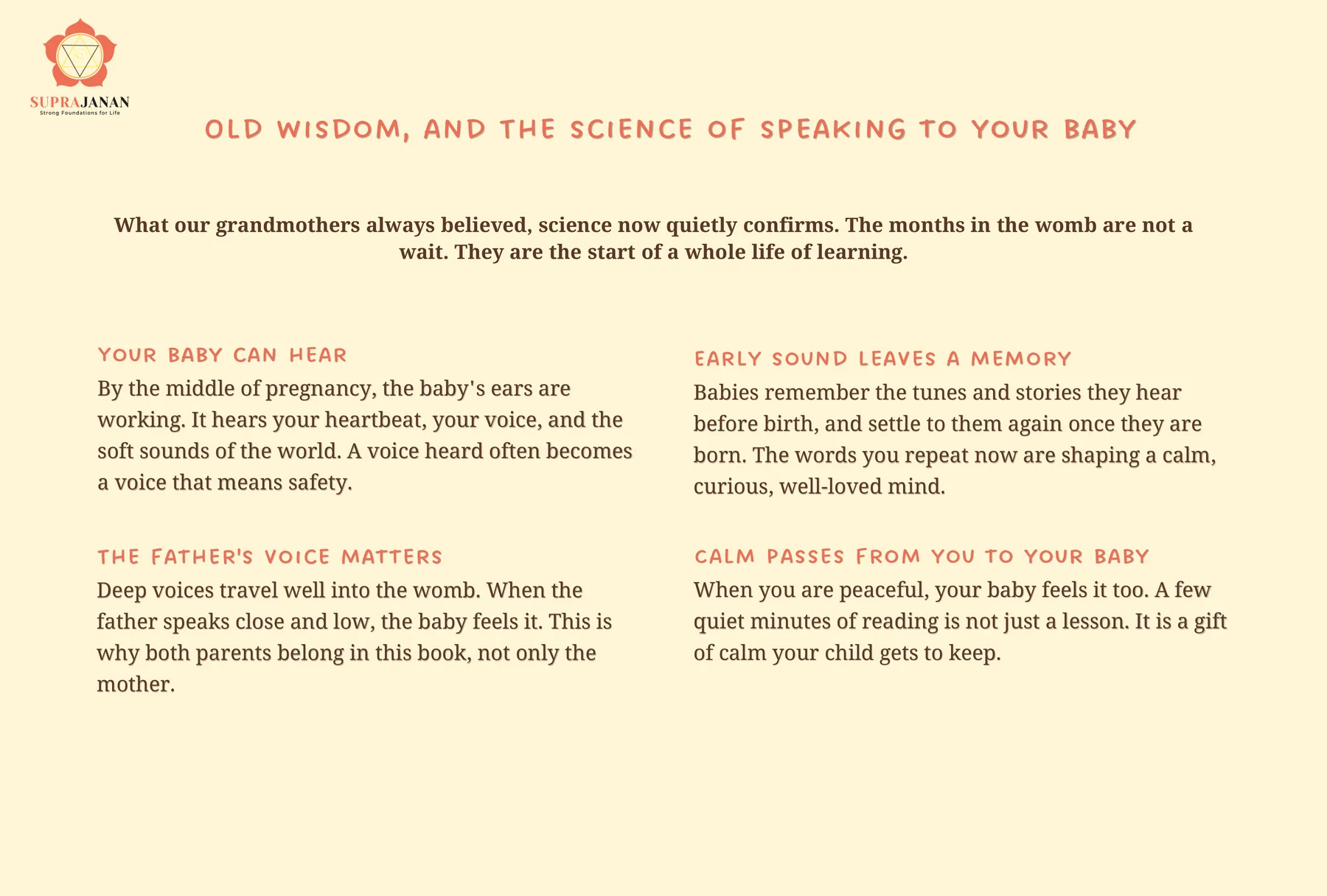 Old wisdom, and the science of speaking to your baby